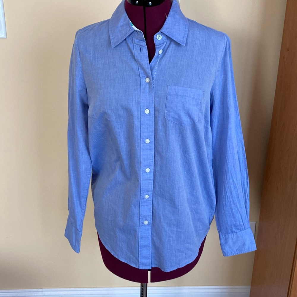 Boden UK Classic  WA590, 100% cotton Button Down Shirt, New  With Tags, size 4